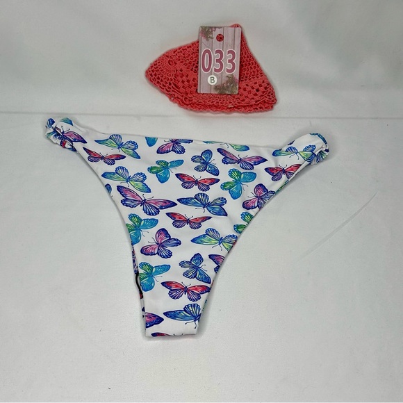 Butterfly Printed Bikini Bottom only Size Large - Picture 5 of 8